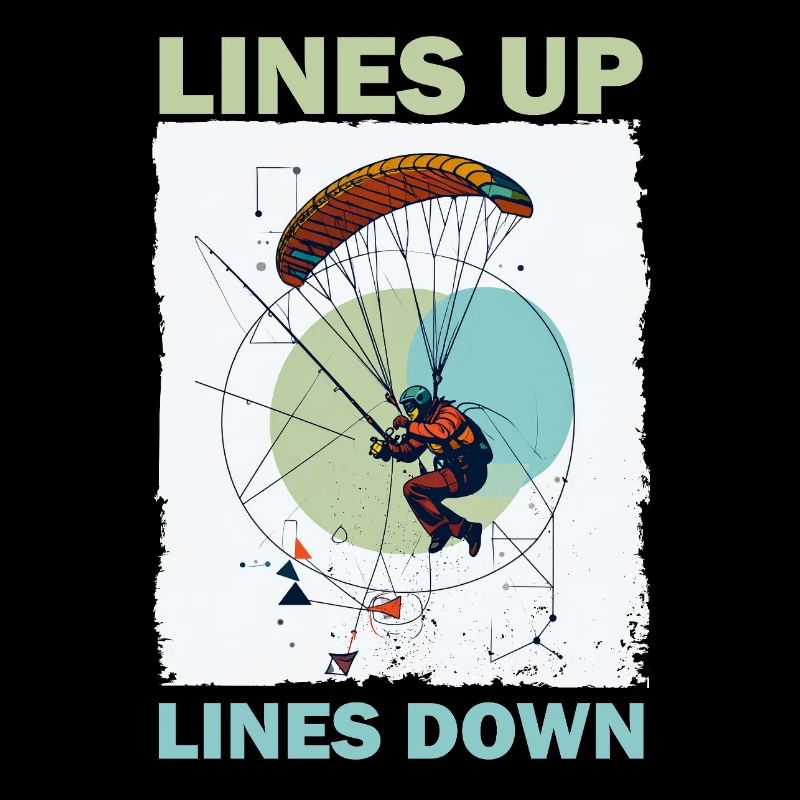Adventurous skydive illustration