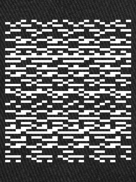 Glitch Grid Monochrome Pattern