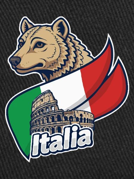 Italian Wolf with Colosseum