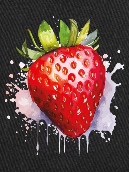 Aquarelle à la fraise spritzer