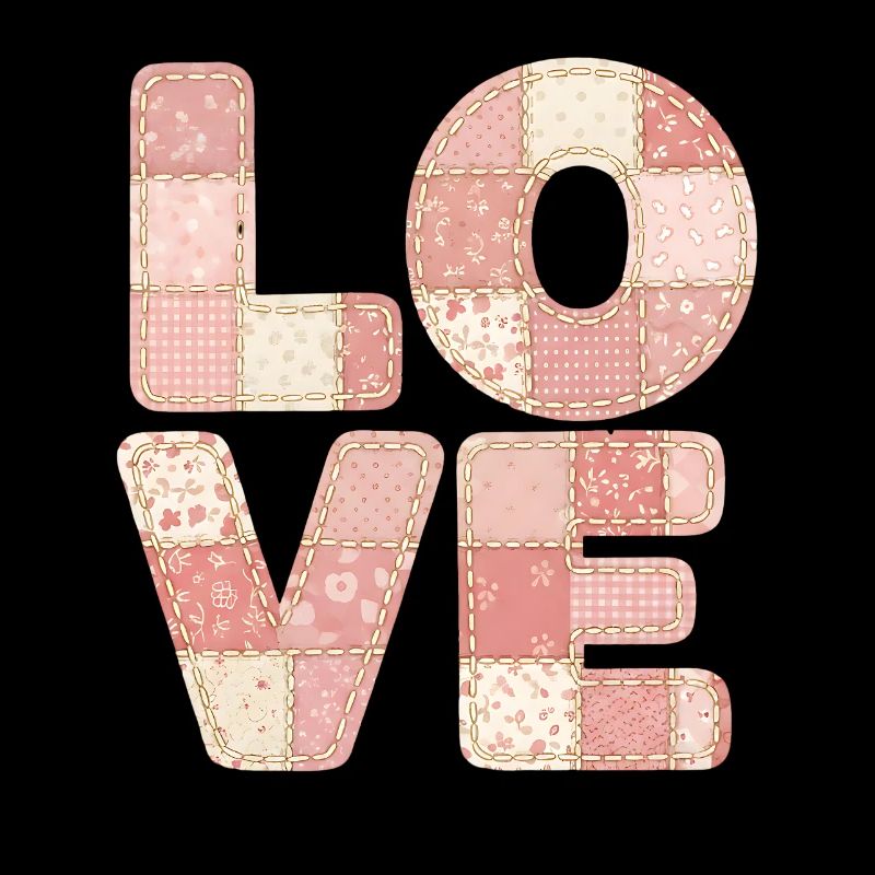 J’adore le design de patchwork rose Trend Design