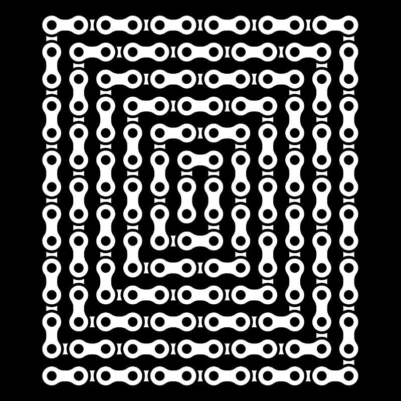 Fahrradketten-Labyrinthmuster