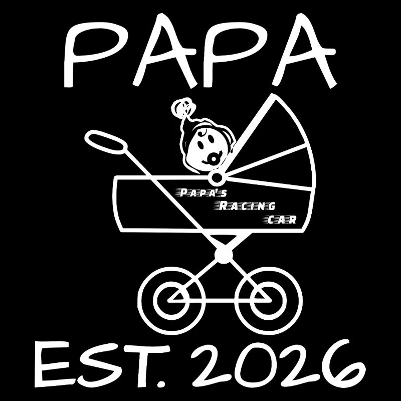 PAPA est. 2026 Cool stroller with baby