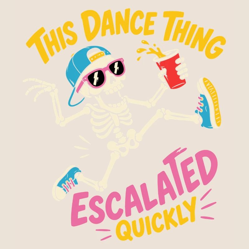 Dancing Skeleton Escalated Quickly Party
