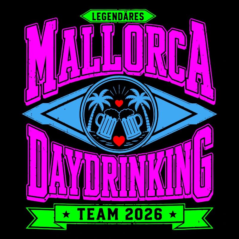 Malle 2026 Legendäres Daydrinking Team 2026