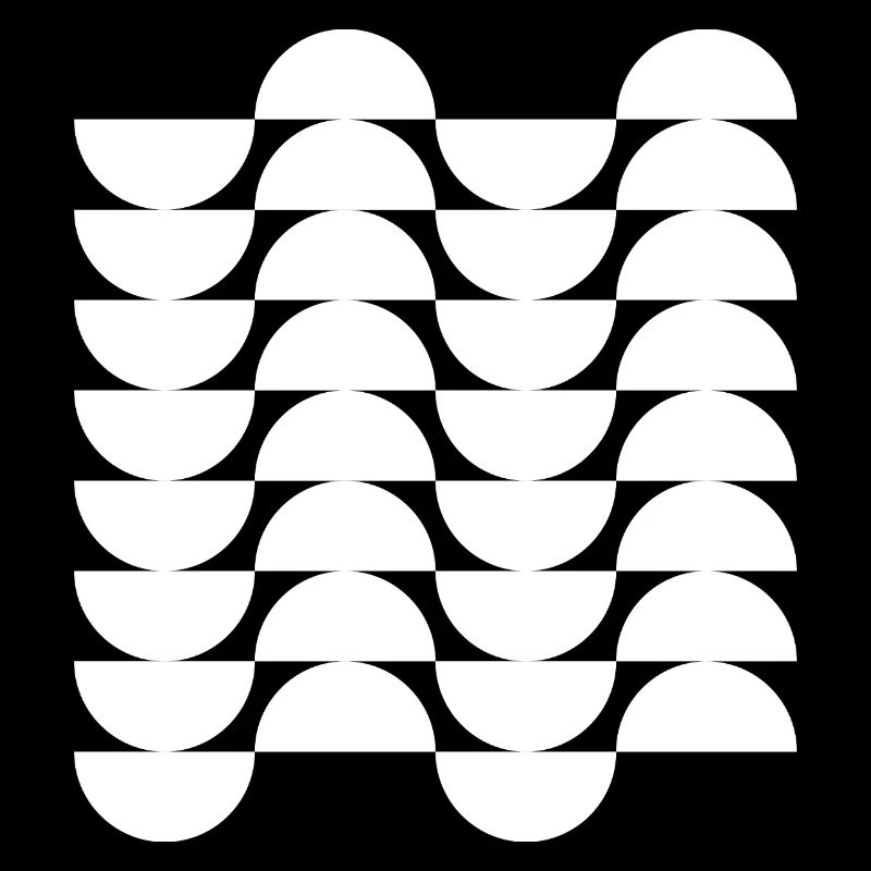 Wavegrid Half-Circle Pattern