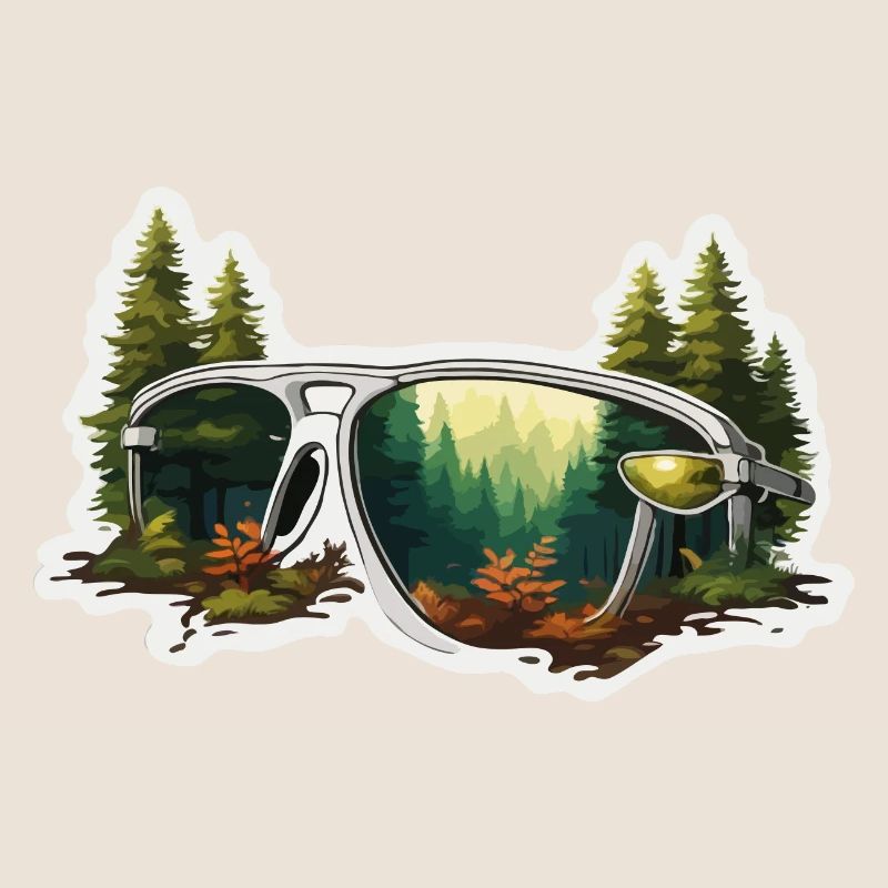 Lunettes de soleil / Reflection / Forest / Reflection