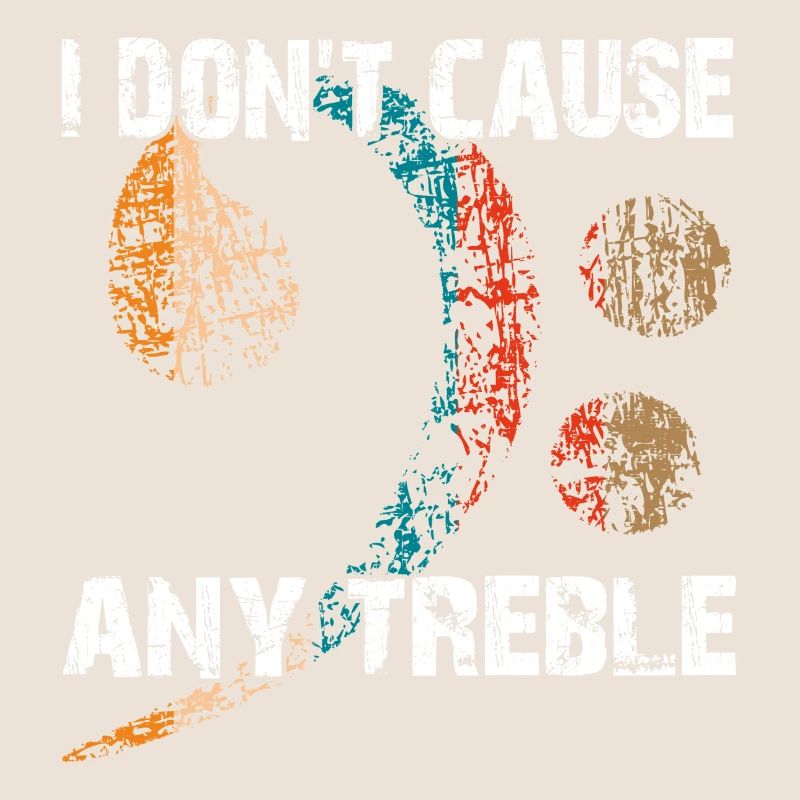 Basse et pas d’aigus - clé de basse avec dicton