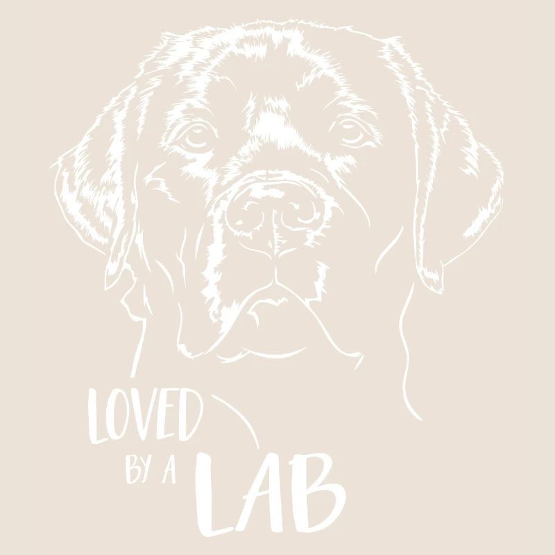 LABRADOR Labbi loved by a Lab Hund Spruch Wilsigns