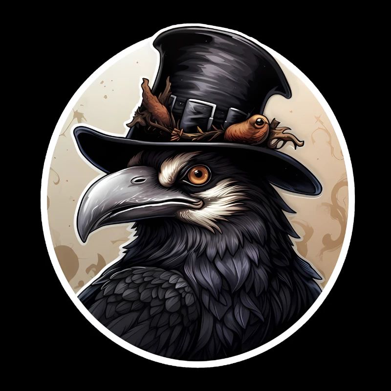 Bird with Hat Halloween