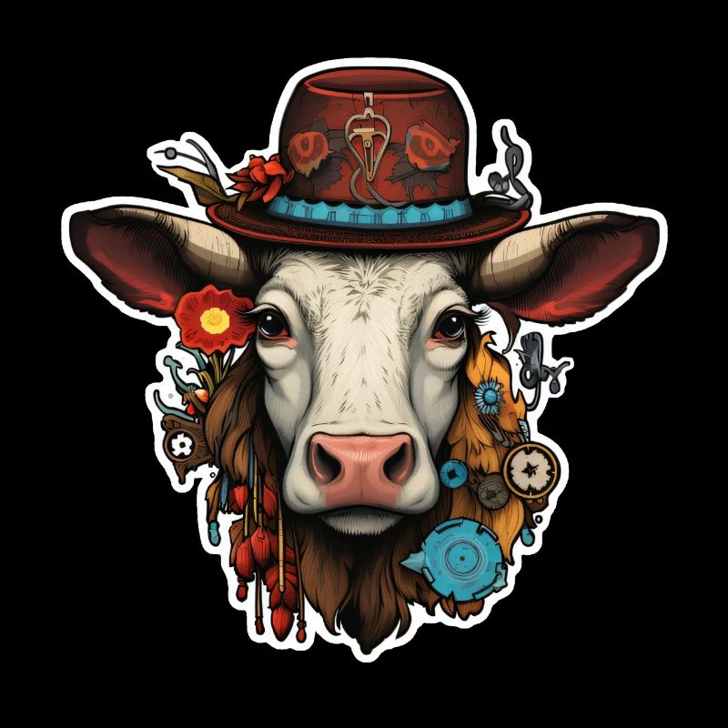 Vache Forêt-Noire Steampunk