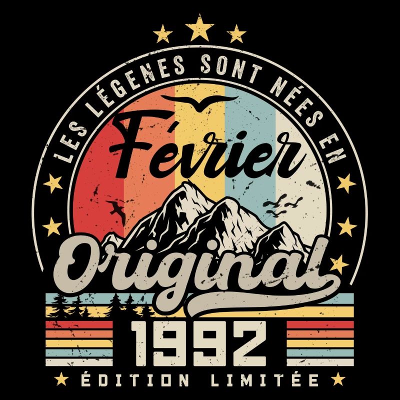 Février 1992 Cadeau 32e Anniversaire Février 1992