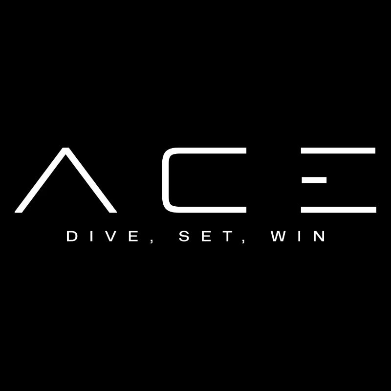 Volley-ball Logo Ace