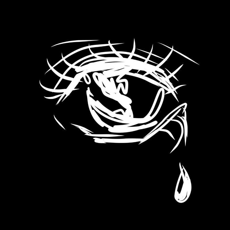 larme triste