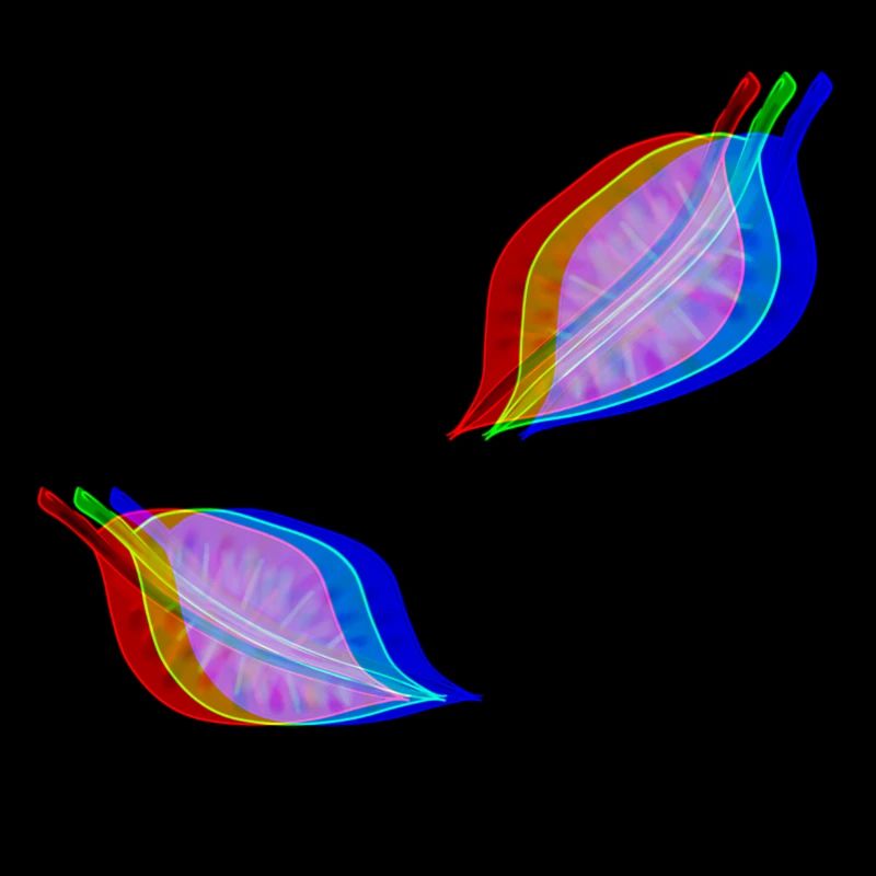 blätter blatt effekt 3d