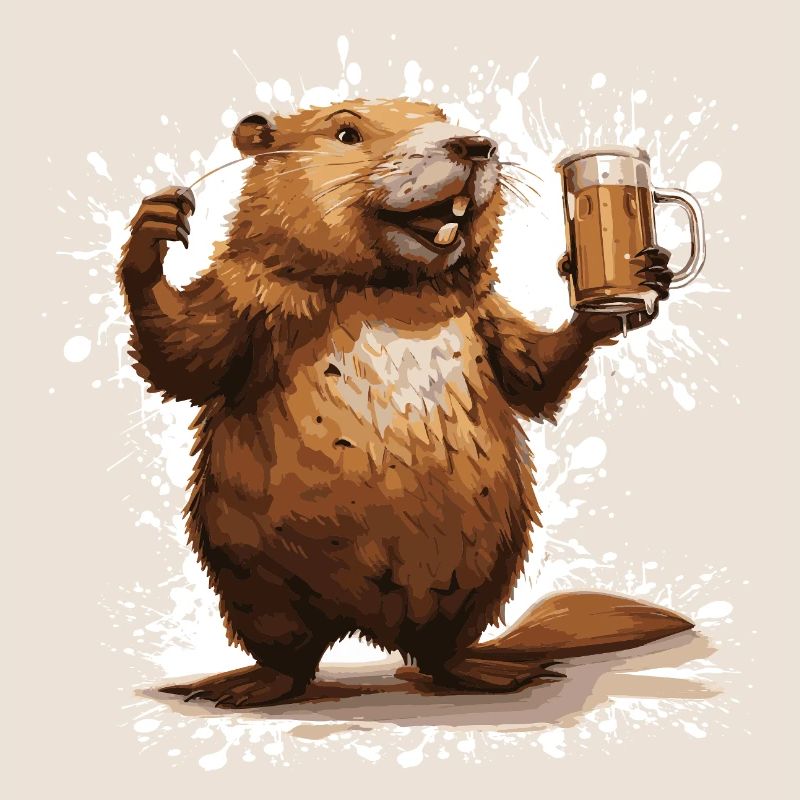 Bière de castor drôle