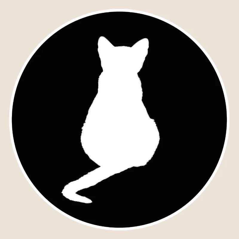 Chat Chat Noir Silhouettes de chat