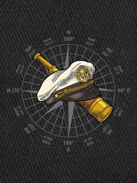 Compass captain's cap telescope