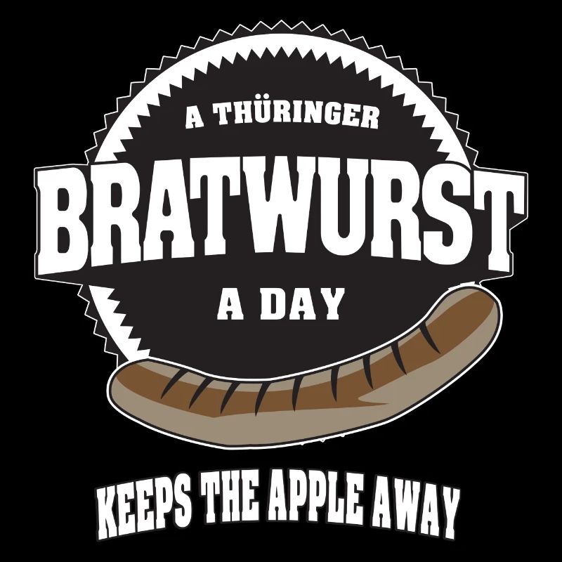 Une thüringer Bratwurst par jour éloigne la pomme