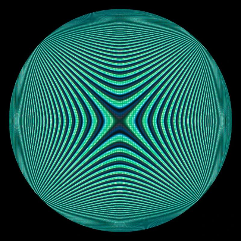 Circle with optical illusion