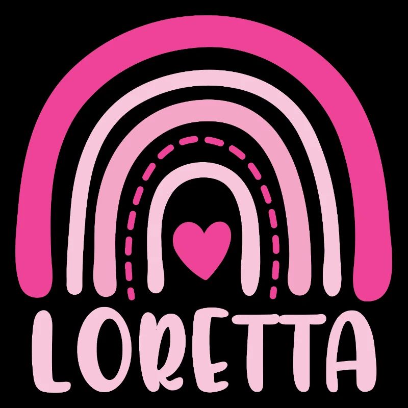 Loretta Pink Boho Regenbogen mit Herz