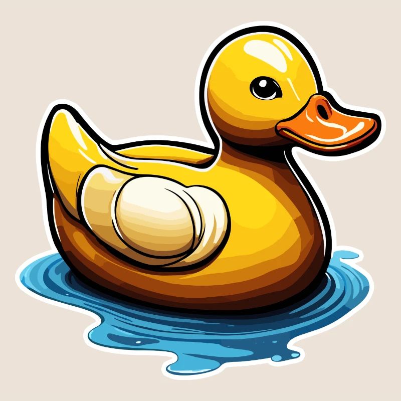 Canard en caoutchouc / canard en caoutchouc / eau / baignoire
