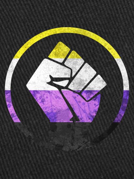 Fist Flag out Nonbinary