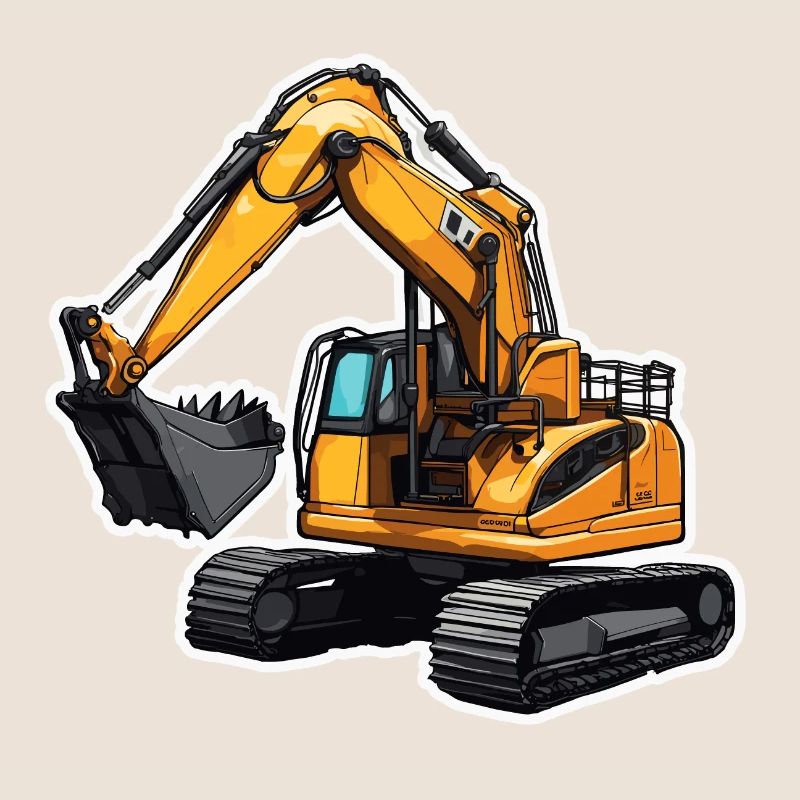 Excavator / construction site / machine /digging / shovel