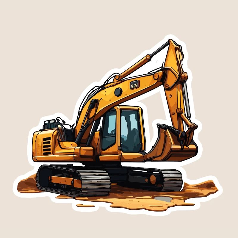 Bagger / Baustelle / Maschine /graben / Schaufel