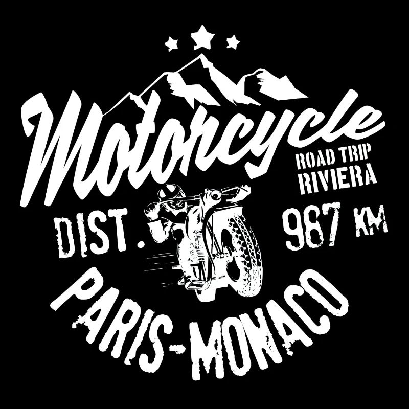 Motorcycle road trip Paris Monaco