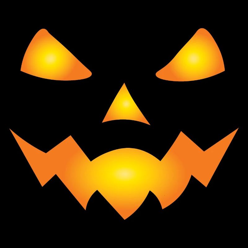 Spooky Pumpkin Face Jack O Lantern