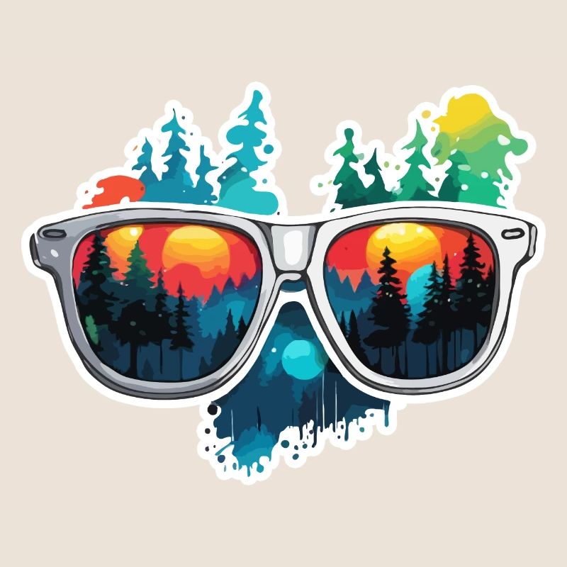 Lunettes de soleil / Reflection / Forêt / Reflection