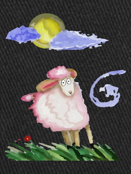 Schaf im Wind