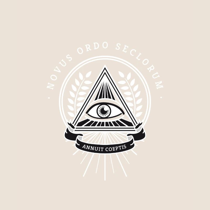 Illuminati œil omniscient pyramide de la société secrète