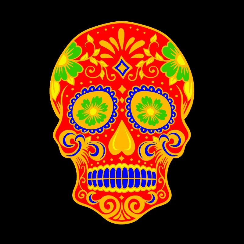 Ancient Skull Art Design