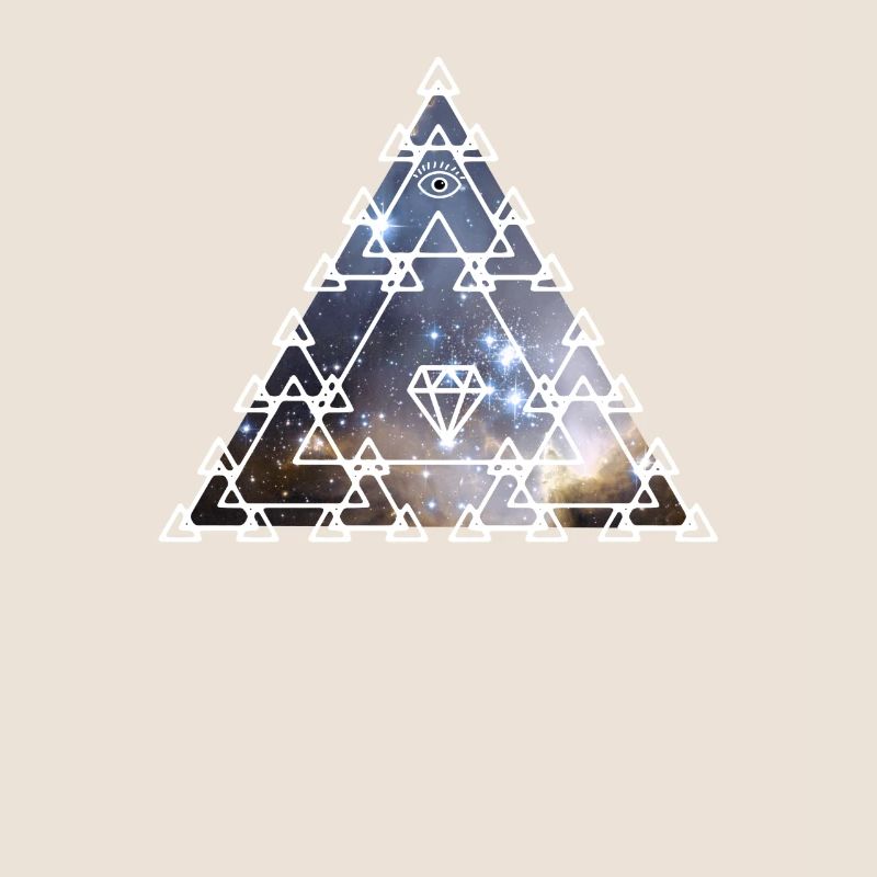 Illuminati Pyramide oeil univers Alien Nerd pc