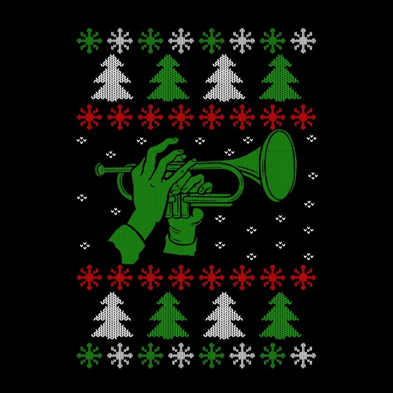 Laid de Noël Jumper trompette