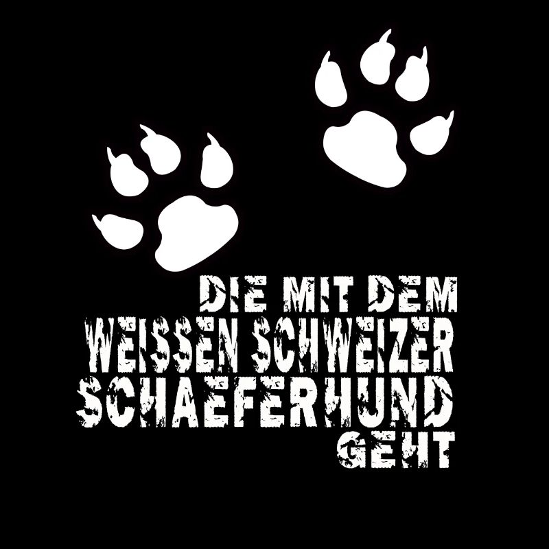 die mit dem weissen schweizer schaeferhund geht