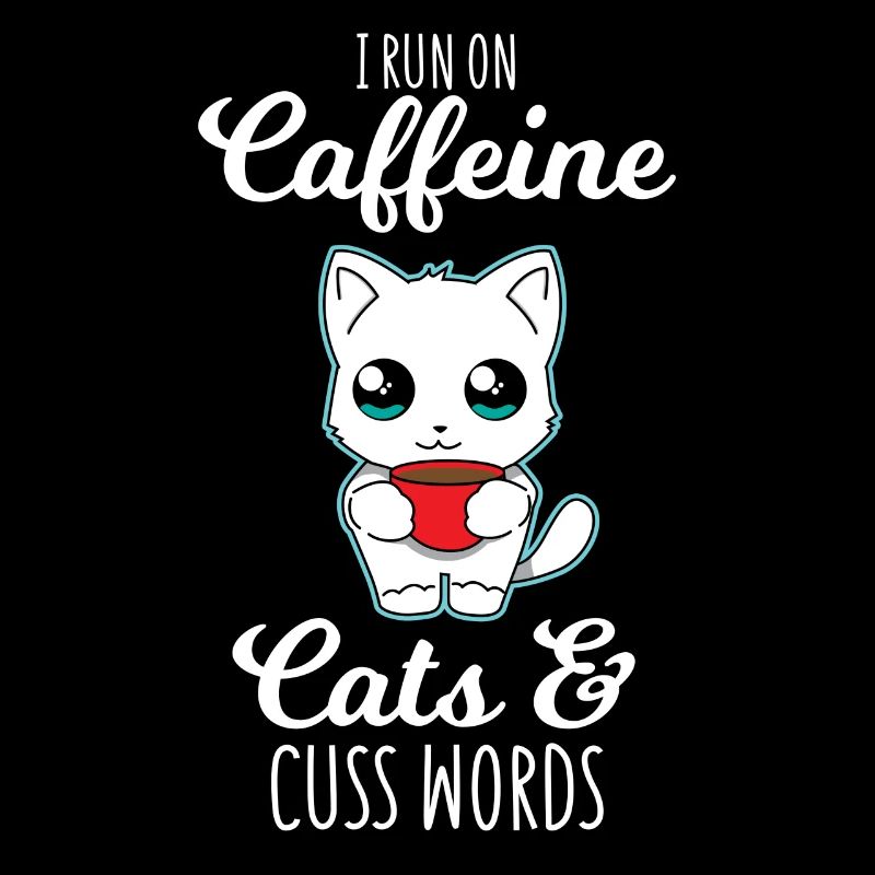 Katzen - Kaffee - Fluchen - Geschenk