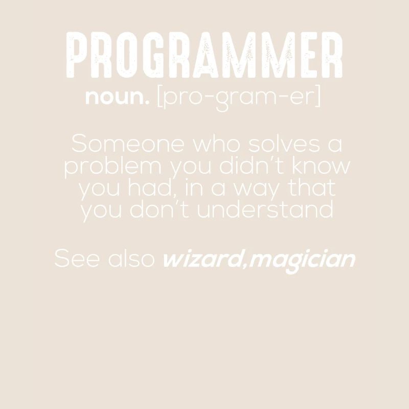 Signification drôle programmeur