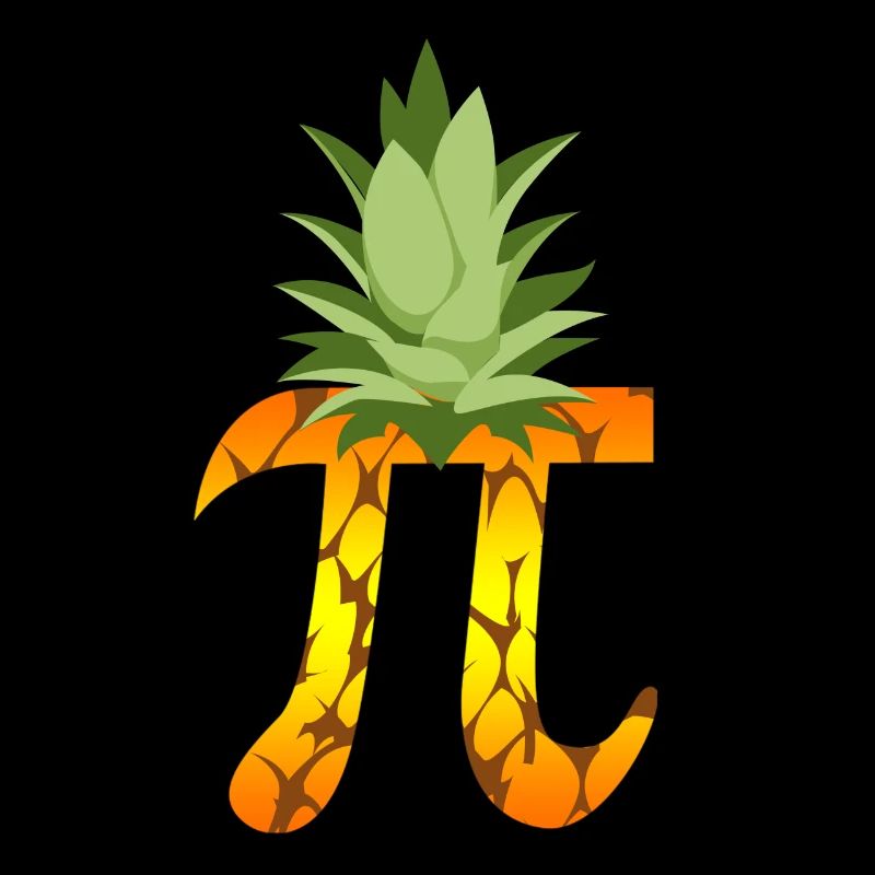 Pineapple Pi Science Geek Mathematics Symbol Humor