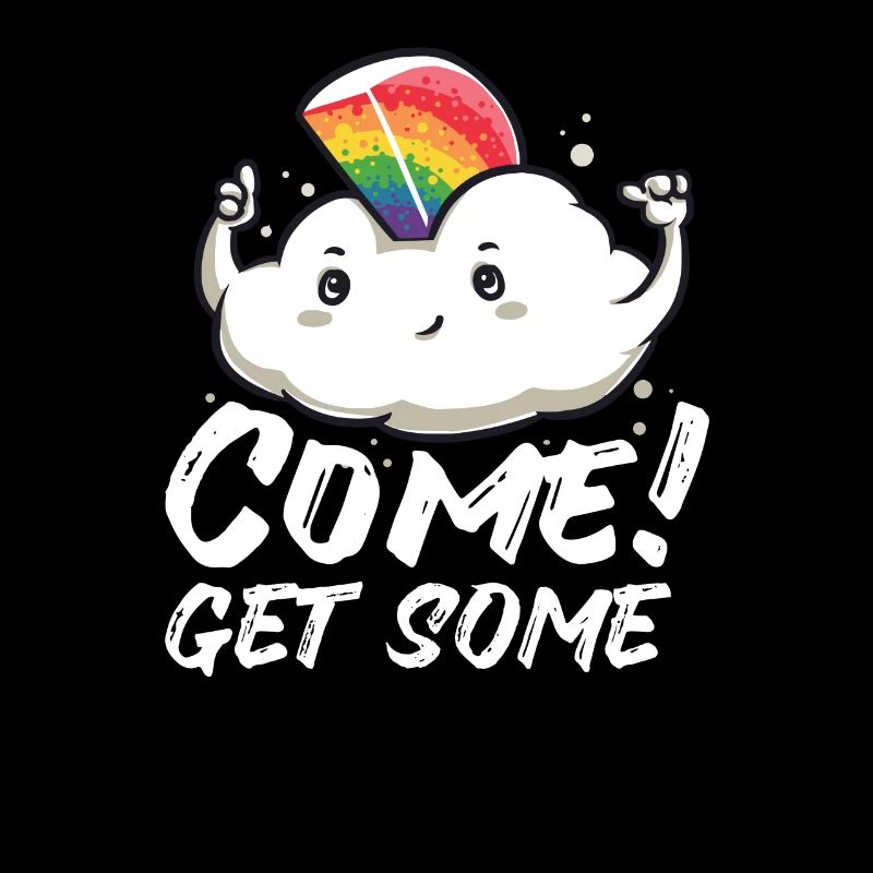 Funny cloud rainbow cute glitter gift cute