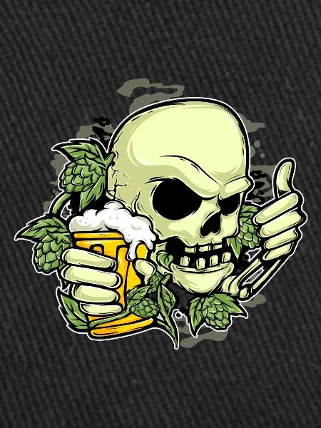 Hops beer skull