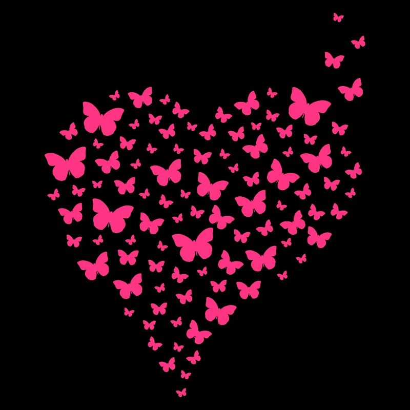 Coeur de papillons 2 - couleur changeable