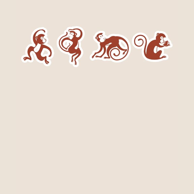 Monkey circus monkey funny design graphic