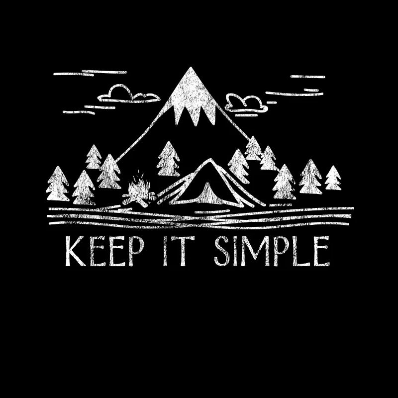 Keep It Simple Shirt Wanderer Wandern Berg