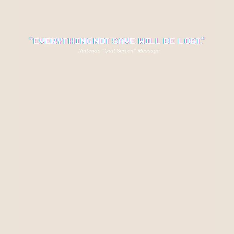 Retro Computer Screen message