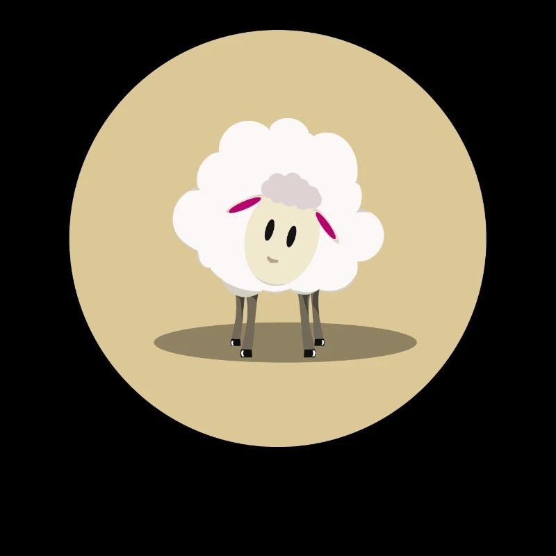 Nette Schafe Vorderansicht