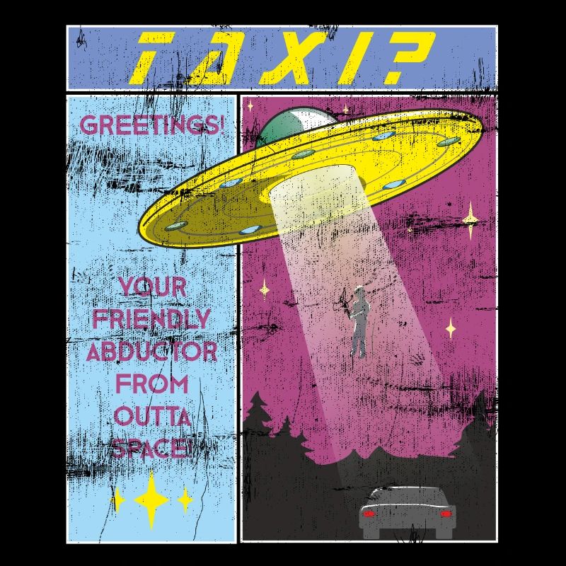 Alien taxi? Funny hijacker from space