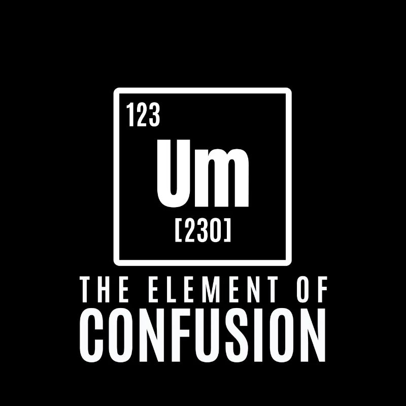 um element Cool & Confusing T-Shirt Design Die